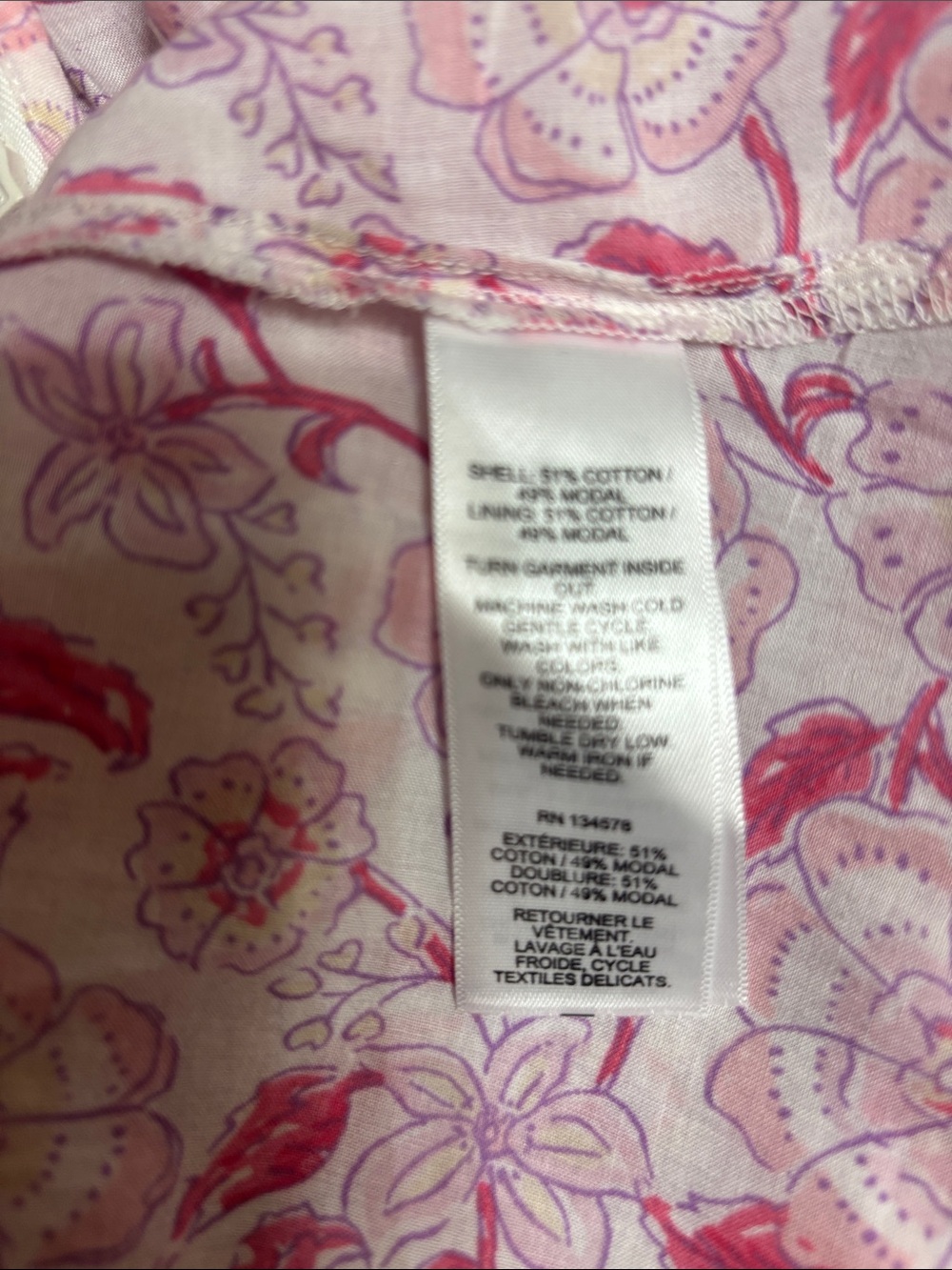Vineyard Vines Pink and White Floral Mini Dress XS - Picture 11 of 12